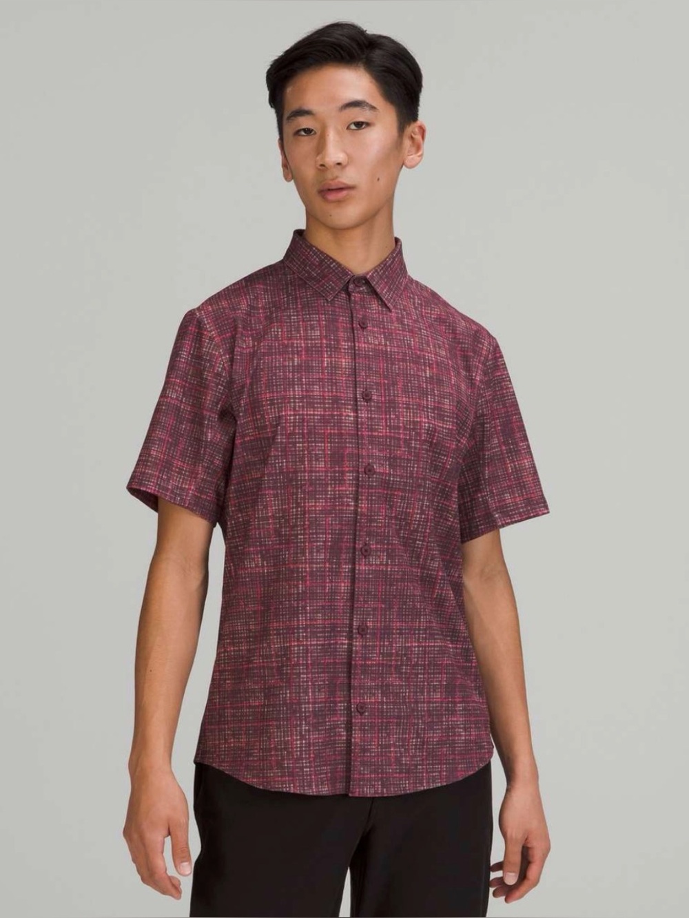 Lululemon Airing Easy Short Sleeve Button Up Shirt *Ventlight Mesh